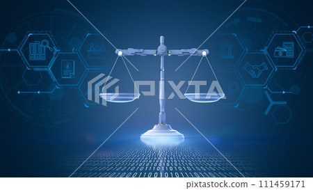 Law scale with graphic interface display 111459171