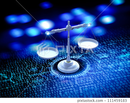 Law scale with graphic interface display 111459183