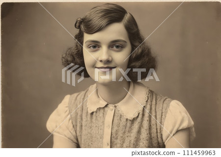 AI-generated image: 1920s vintage American young woman AI-generated image: 1920s vintage American young woman 111459963
