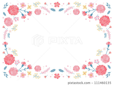 Mother's day carnation design banner background. Vector illustration. 111460135