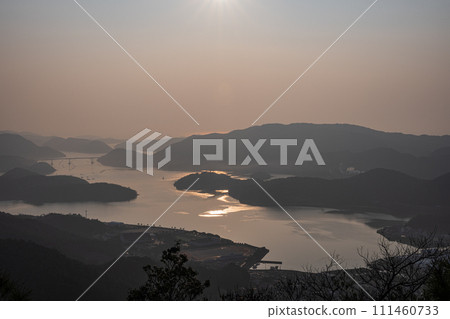 Beautiful view of Katakami Bay in Bizen City, Okayama Prefecture, Japan 111460733