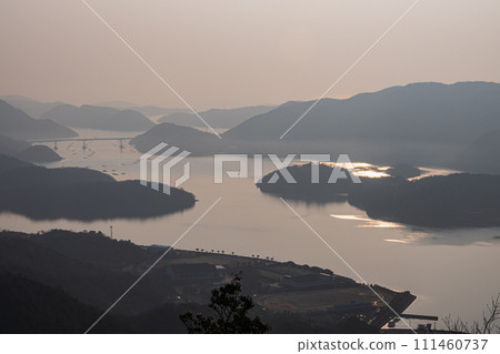 Beautiful view of Katakami Bay in Bizen City, Okayama Prefecture, Japan Beautiful view of Katakami Bay in Bizen City, Okayama Prefecture, Japan 111460737