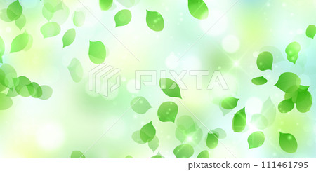 New green leaves landscape background 111461795