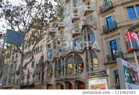 Casa Batlló (Works of Antoni Gaudí), a world heritage site in Barcelona, Spain 111462483