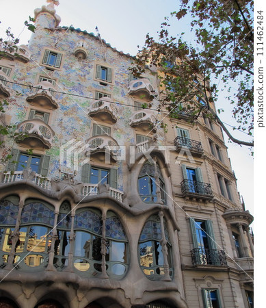 Casa Batlló (Works of Antoni Gaudí), a world heritage site in Barcelona, Spain 111462484