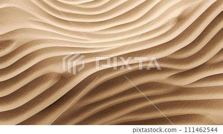 A close up of a sand dune with wavy lines A close up of a sand dune with wavy lines 111462544
