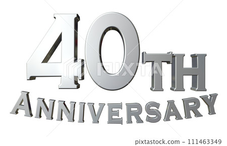 3DCG characters "40th Anniversary/40th Anniversary" Silver, Silver 3DCG characters "40th Anniversary/40th Anniversary" Silver, Silver 111463349