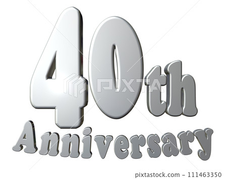 3DCG characters "40th Anniversary/40th Anniversary" Silver, Silver 3DCG characters "40th Anniversary/40th Anniversary" Silver, Silver 111463350