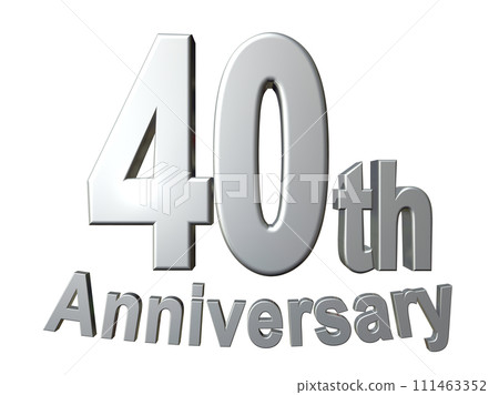 3DCG角色「40週年/40週年」銀、銀 3DCG角色「40週年/40週年」銀、銀 111463352