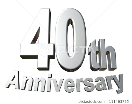 3DCG characters "40th Anniversary/40th Anniversary" Silver, Silver 3DCG characters "40th Anniversary/40th Anniversary" Silver, Silver 111463755