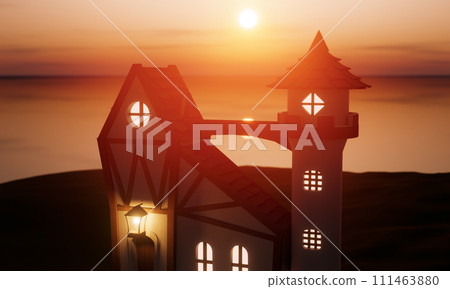 Fairytale house on the island Fairytale house on the island 111463880