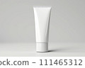 Blank white cosmetic tube mockup .generative AI 111465312