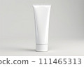 Blank white cosmetic tube mockup .generative AI 111465313