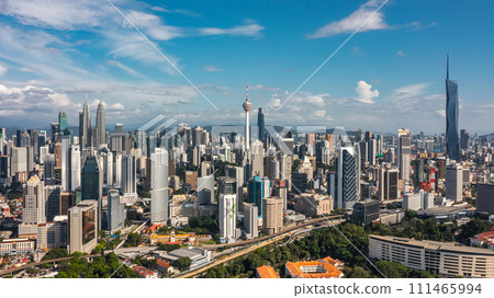 Aerial view of Kuala Lumpur 111465994