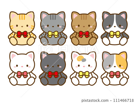 Cute cat illustration set 02 Cute cat illustration set 02 111466718
