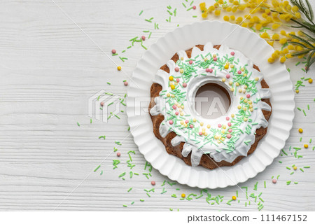 Easter Bundt Cake with Easter Eggs Easter Bundt Cake with Easter Eggs 111467152