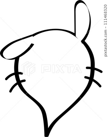 Animal pet bunny rabbit Black and white color speech bubble balloon, icon sticker memo keyword planner text box banner, flat png transparent element design Animal pet bunny rabbit Black and white color speech bubble balloon, icon sticker memo keyword planner text box banner, flat png transparent element design 111468320