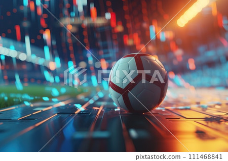 AI-generated content. Online bet and analytics and statistics for soccer game. Generative AI AI-generated content. Online bet and analytics and statistics for soccer game. Generative AI 111468841