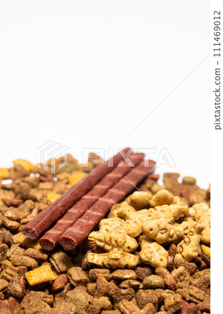 Treats for cats meat sticks sausages and catnip cookies. Treats for cats meat sticks sausages and catnip cookies. 111469012