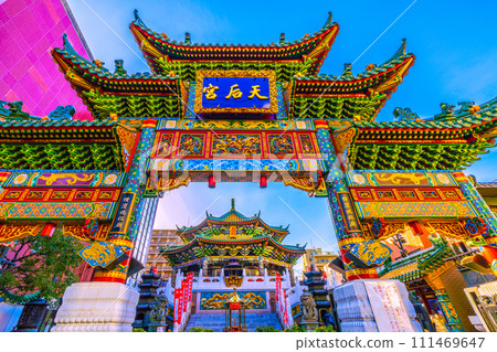 日本橫濱城市景觀二月。橫濱中華街、橫濱媽祖神社等景觀...走向希望的時代=8th 111469647