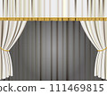 white stage curtain background 111469815