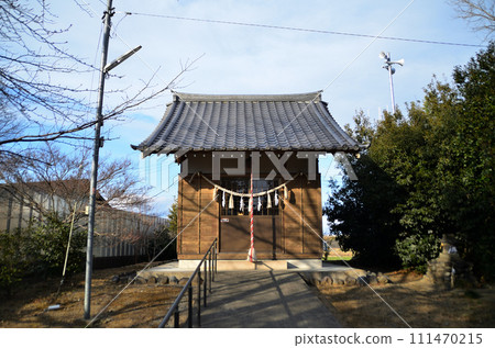 Ueshikimensuwa Shrine, a power spot in Fukaya City, Saitama Prefecture 111470215