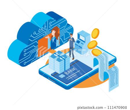 Image illustration of BaaS banking as a service Image illustration of BaaS banking as a service 111470908