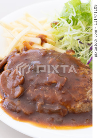 Delicious hamburger steak 111471109