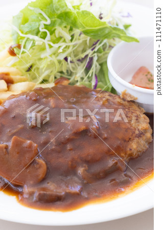Delicious hamburger steak 111471110