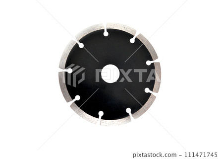 cutting disc segmented close up isolate white background 111471745