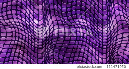 Luxury purple reptile leather or leatherette seamless pattern with embossed texture 111471950
