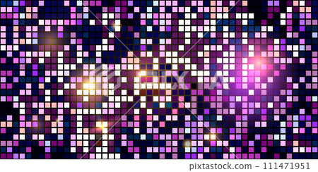 An elegant purple disco ball pattern with a mirror mosaic texture An elegant purple disco ball pattern with a mirror mosaic texture 111471951
