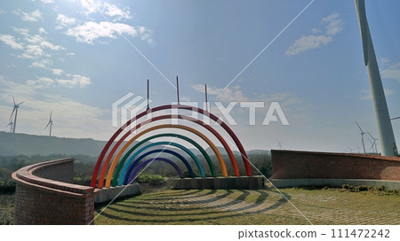 Cape Park with Rainbow Arch and Windmills Cape Park with Rainbow Arch and Windmills 111472242