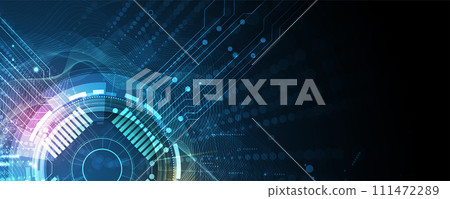 Abstract vector background. Futuristic technology style. Elegant background for business tech presentations. 111472289