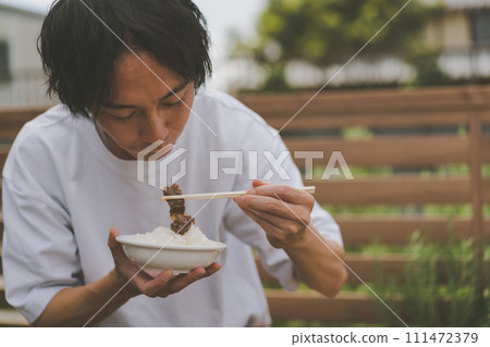 japanese dish of fried meat, korean barbecue, dietary 111472379