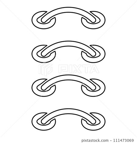 Cross stitching sew darning-stitch stalks of the threads insertion sewing sramps connect fabric Surgical seams Rough seam patch suture contour outline line icon black color vector illustration image Cross stitching sew darning-stitch stalks of the threads insertion sewing sramps connect fabric Surgical seams Rough seam patch suture contour outline line icon black color vector illustration image 111473069