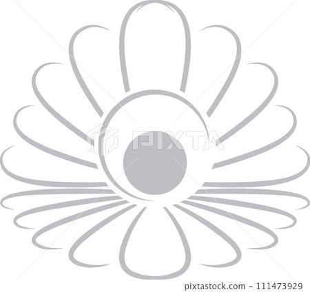 Open shell with pearls logo, seashell logo, icon Open shell with pearls logo, seashell logo, icon 111473929