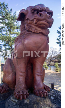 Kibitsu Shrine, Komon, Guardian Beast, Stone Lion, Stone Statue 111474619
