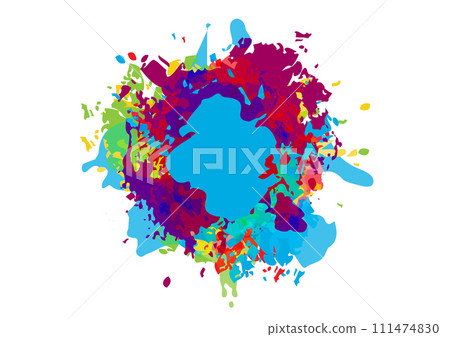 Abstract Vector Splatter Color Background Design. illustration vector design. Abstract Vector Splatter Color Background Design. illustration vector design. 111474830