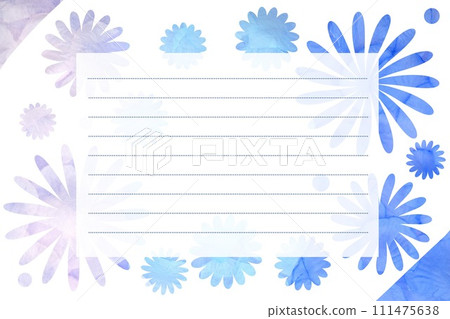 Flower greeting card Flower greeting card 111475638