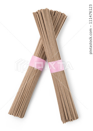Uncooked soba noodles Uncooked soba noodles 111476123