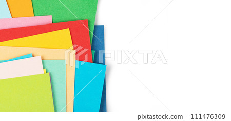 Background of colored paper 111476309