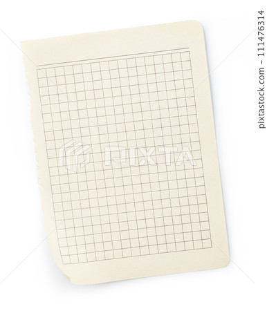 Empty paper sheet 111476314