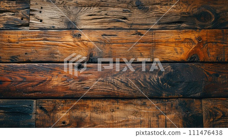 Old vintage brown wooden texture, wooden plank floor. Wood timber wall background. Old vintage brown wooden texture, wooden plank floor. Wood timber wall background. 111476438