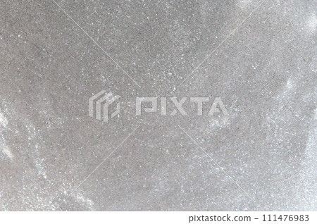 Shiny glittery silver color slime 111476983