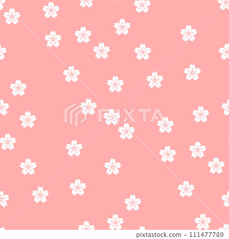 背景圖案素材櫻花符號（B_3_1） 111477789