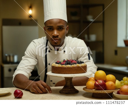 Generation of a young cook in the kitchen. Generation of a young cook in the kitchen. 111478237