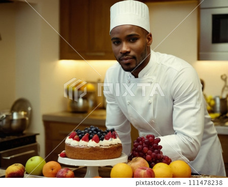 Generation of a young cook in the kitchen. Generation of a young cook in the kitchen. 111478238