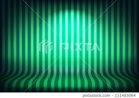 Abstract green studio with stripes on the wall. Design product template. 3d vector mockup Abstract green studio with stripes on the wall. Design product template. 3d vector mockup 111483064