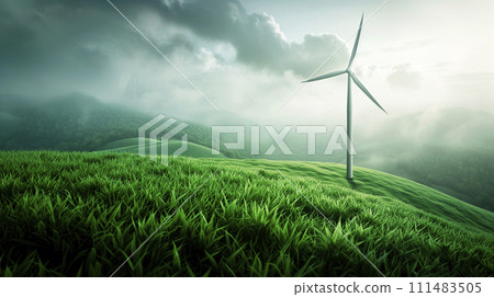 Green energy concept. 111483505